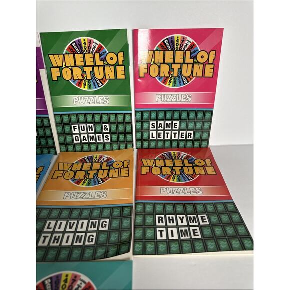 Wheel Of Fortune Lot Of 7 Puzzle Booklets RARE - Picture 3 of 14